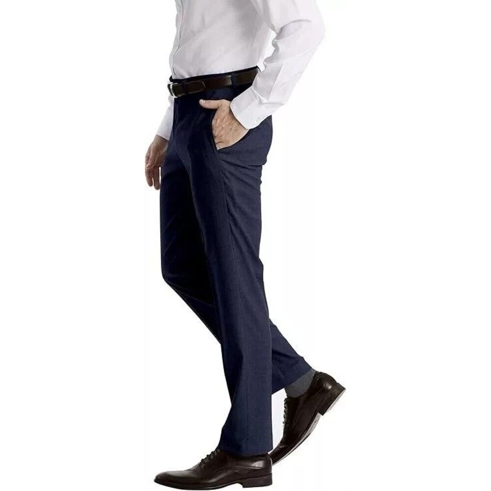 Calvin Klein Mens Size 38x30 Navy Blue Jerome Slim Fit Dress Pants Chinos - Picture 3 of 11
